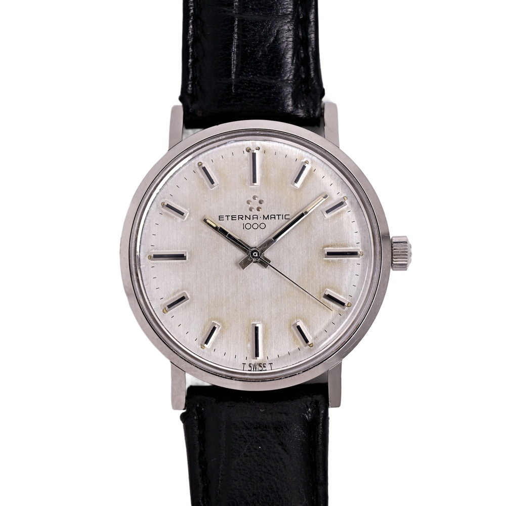 Eterna Matic 1967 Vintage Men's Watch Rare 35mm Original Band and Buckle